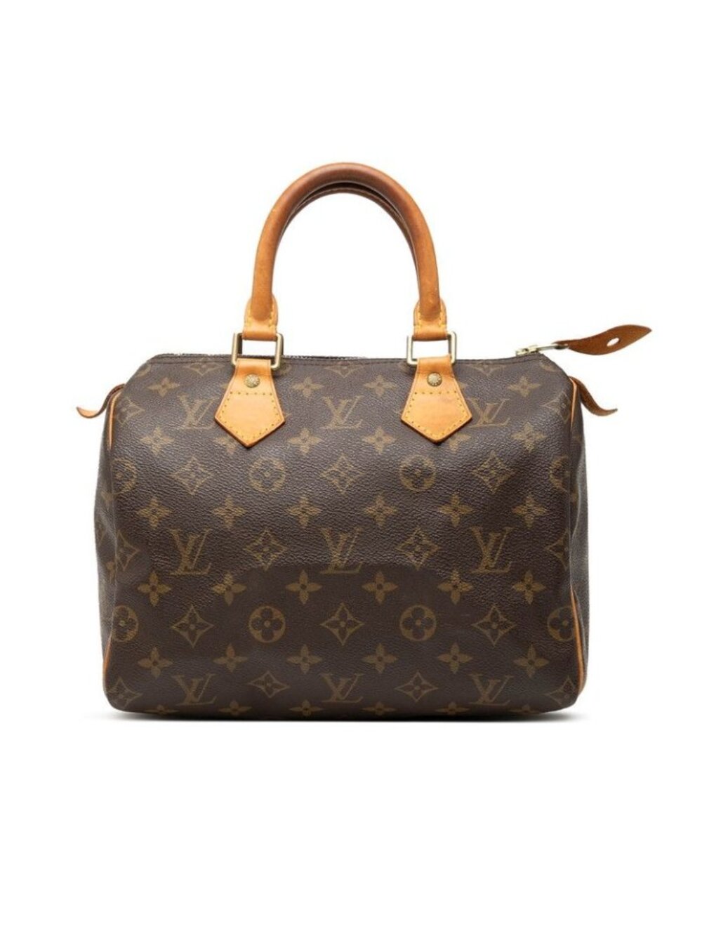 Louis Vuitton Monogram Speedy 25 Mini Boston Bag Brown Leather